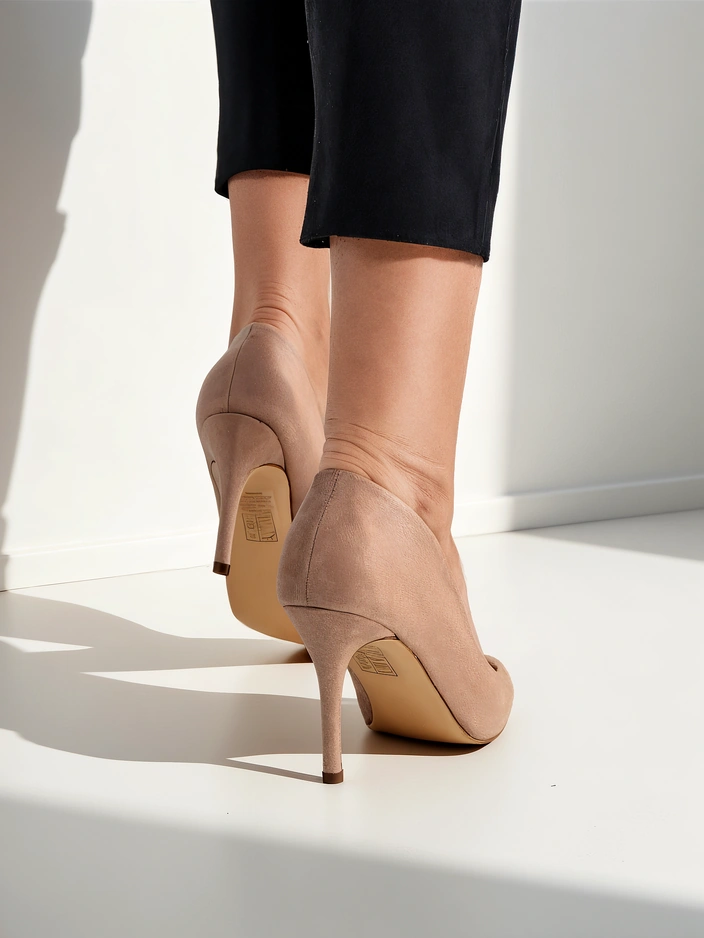 Royalfashion Damen Pumps aus ökologischem Wildleder Scazze