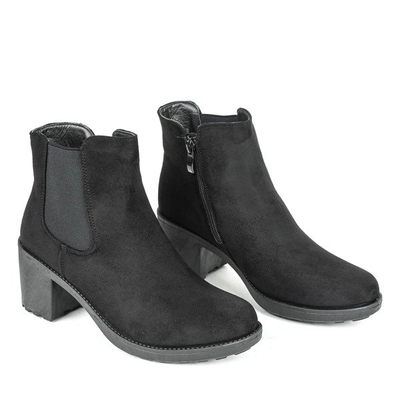 Schwarze Stiefel auf einem höheren Pfosten Saviene - Footwear