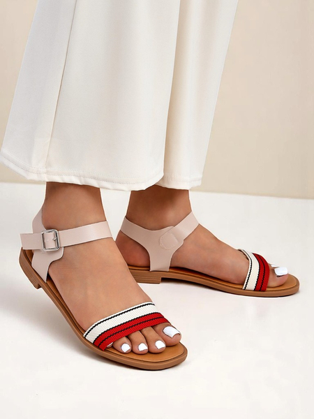 Royalfashion Damensandalen mit flacher Sohle Naya