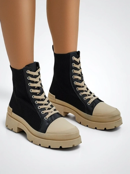 Royalfashion Hohe Damensneaker auf dicker Sohle Heyloy