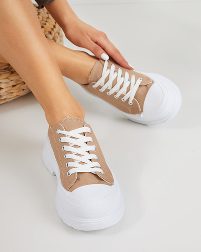OUTLET Braune Sportschuhe für Damen Cresoma - Schuhe