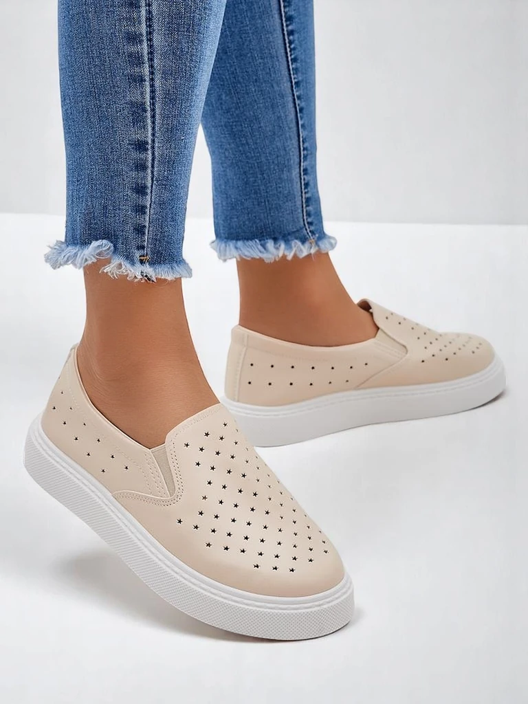 Royalfashion Damen perforierte Sports Schnürschuhe Vaned