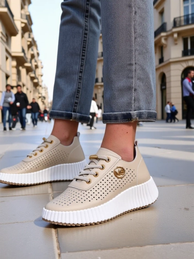 Royalfashion Damen sportliche Schnürsneaker Jovenes