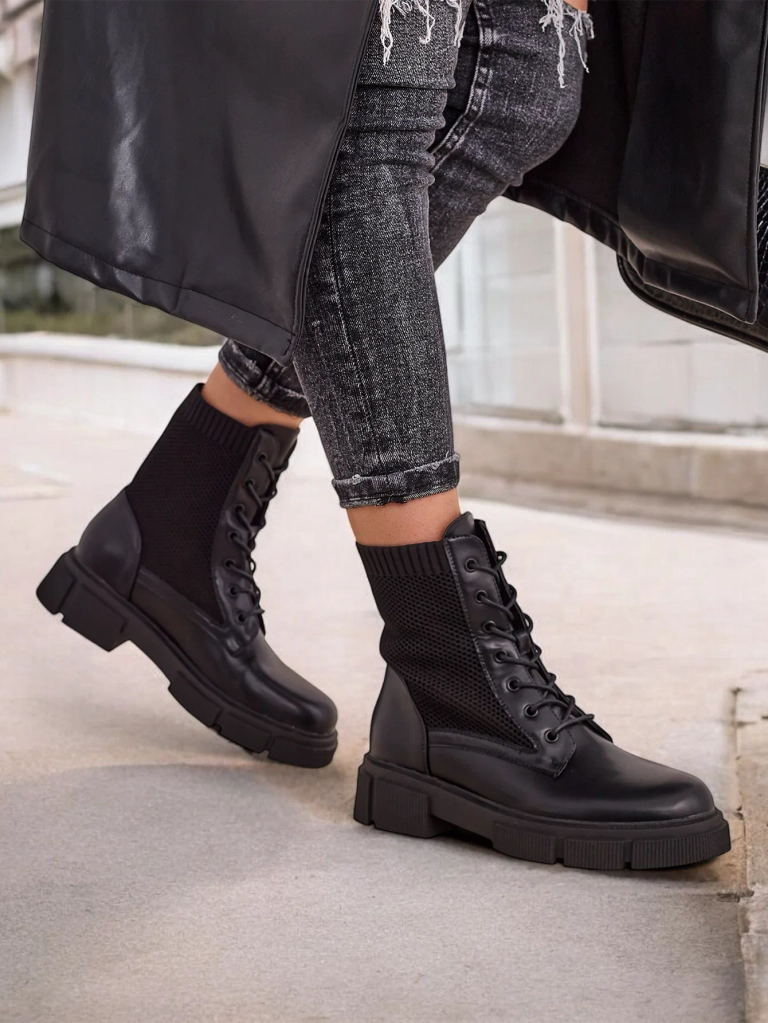 Offene Damen Flachstiefeletten Rowic