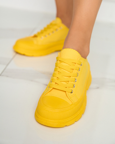 Gelbfarbene Damen-Sportsneaker Ctogi- Footwear