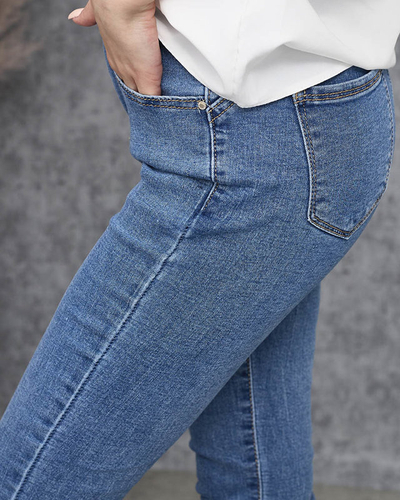 Blaue Damen Röhrenjeans push up - Kleidung