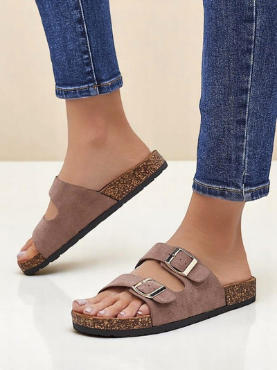 Royalfashion Damensandalen mit Schnallen Foumy
