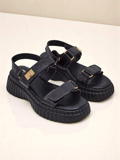 Royalfashion Damen-Sandalen mit dicker Sohle Aganda