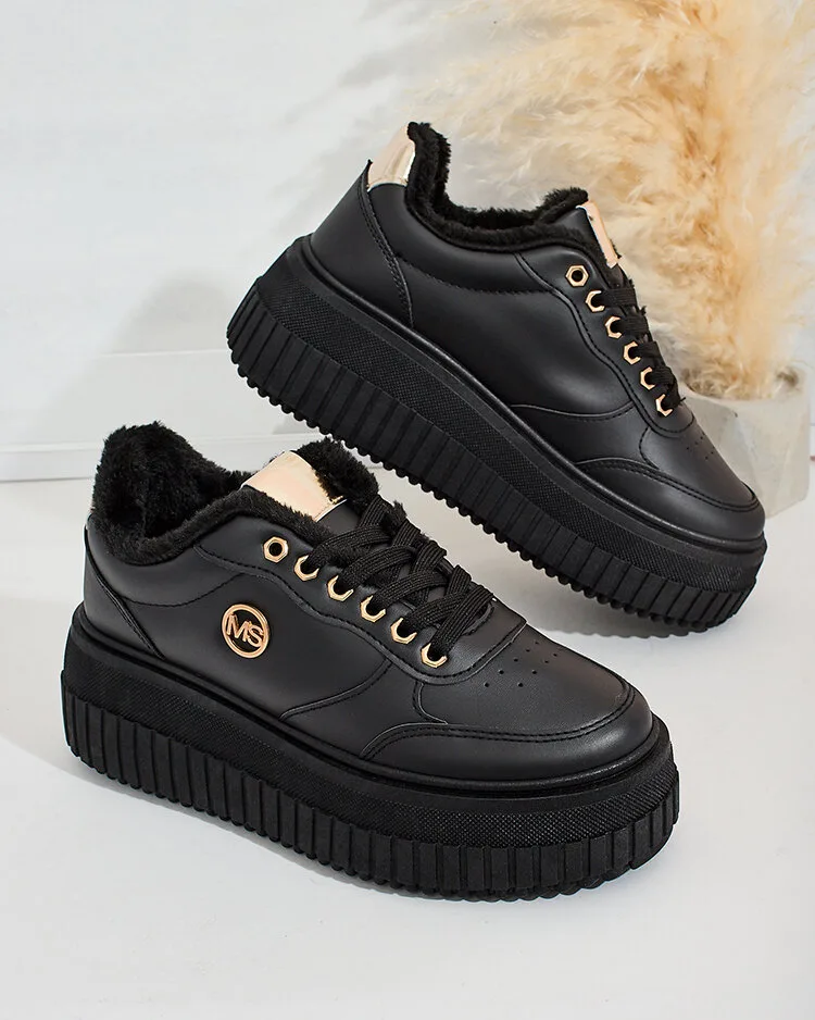 Royalfashion Warme Damen-Sneakers mit Fell Sofi