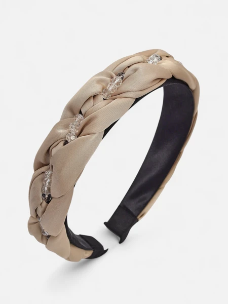 Royalfashion Haarband mit Flechtmuster und Perlen