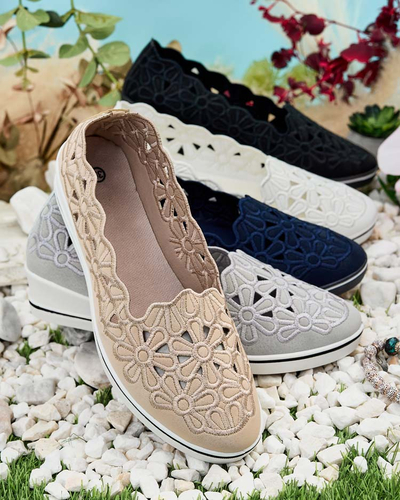 Royalfashion Damen Halbschuhe mit niedrigem Absatz Dellio