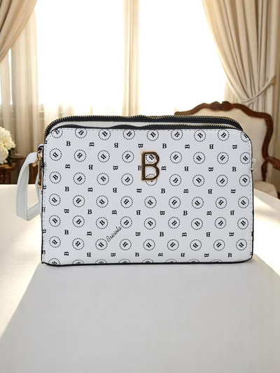 Royalfashion Kleine Handtasche aus Ökoleder mit Viva Linea Print