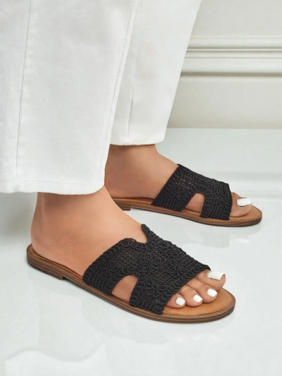 Rpyalfashion Damen-Sandalen mit dekorativem Riemen Braida