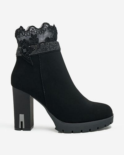 Royalfashion Women's Leroleda Decorated Stiletto Boots