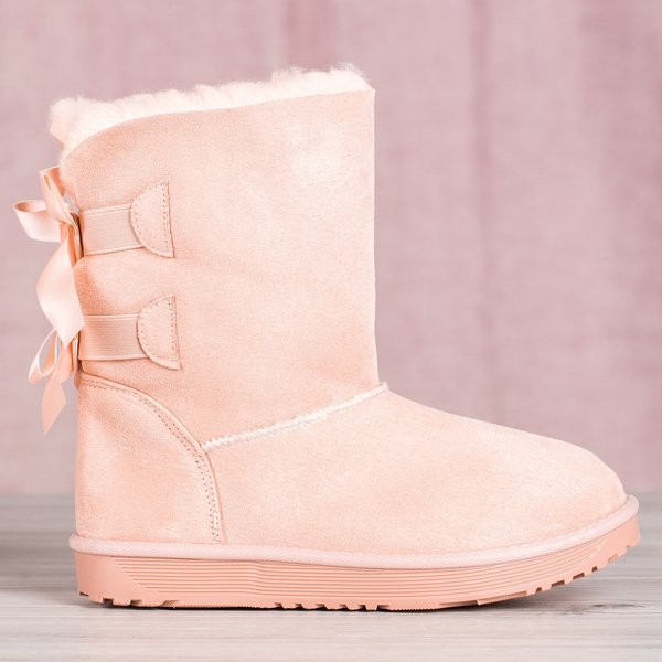 Rosa Schneeschuhe mit Schleifen Kylie - Footwear