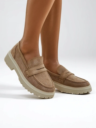 Royalfashion Damen-Eco-Suede-Mokassins Dunes