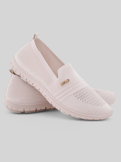 Damen Schuhe Ariadne aus Stoff in Creme Farbe