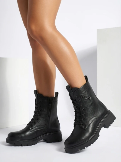 Öko-Leder Stiefeletten