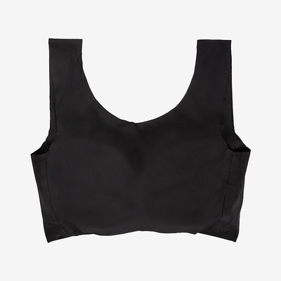 Чорний жіночий безшовний бюстгальтер