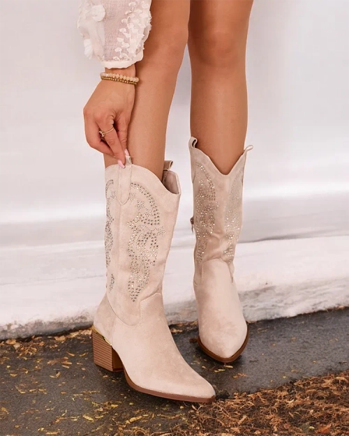 Royalfashion Жіночі ковбойські чоботи Kellib на підборах