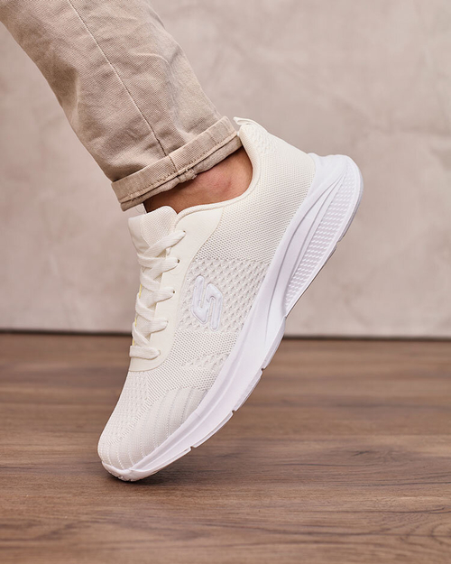 Royalfashion Білі тканинні чоловічі спортивні кросівки Akimla