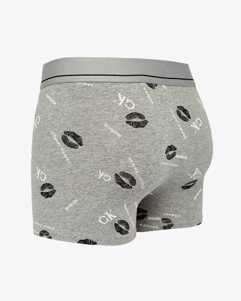 Royalfashion Herren Boxershorts grau mit Aufdruck