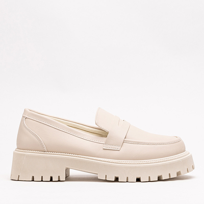 Glatte Givosi-Schuhe für Damen in Creme - Schuhe