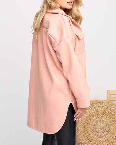 Жіноча рожева куртка oversize - Одяг