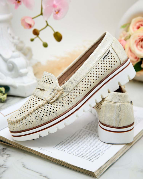 Royalfashion Ажурні жіночі мокасини Leteller