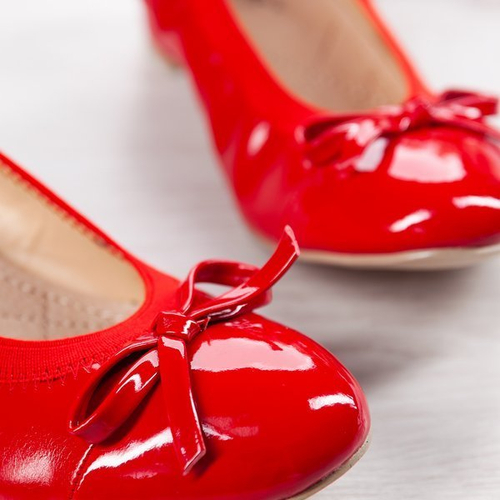 Червоні насоси на низьких підборах Кармен - Взуття 1