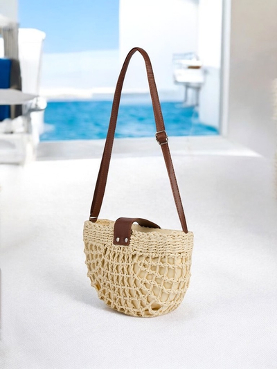 Royalfashion Kleine Strohtasche für Damen Boho Mini