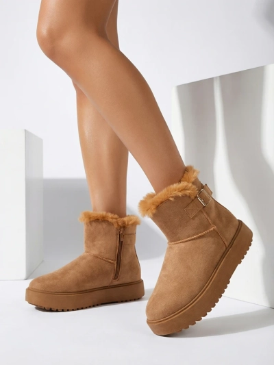 Royalfashion Kurze Damen Schneestiefel Aurelia Classico