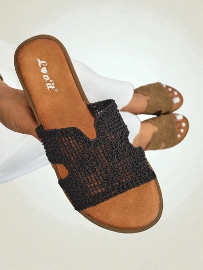 Rpyalfashion Damen-Sandalen mit dekorativem Riemen Braida