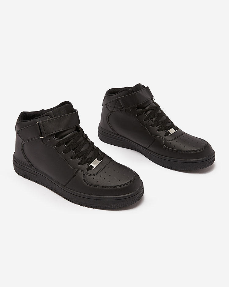 Royalfashion Sportliche High-Top-Sneakers für Herren in Schwarz Detocci