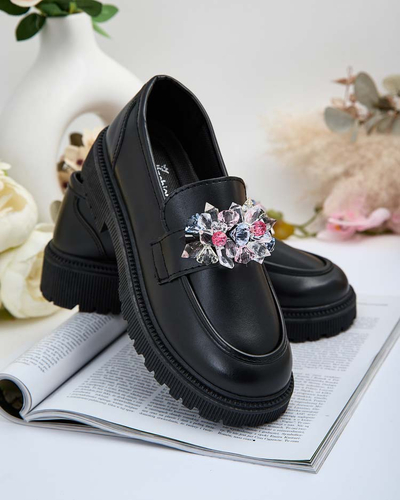 Royalfashion Damen Mokassins mit bunten Perlen Karonia