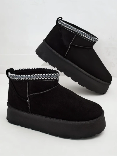Royalfashion Damen Kurzstiefel a'la Schneestiefel Xoalla