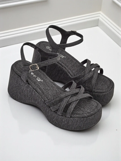Royalfashion Damen Keilsandalen Shadow Lift