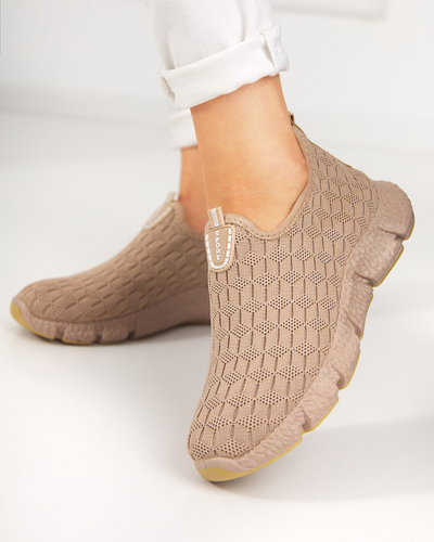 Hellbraune Glaio Slip-On-Sneaker für Damen - Schuhe