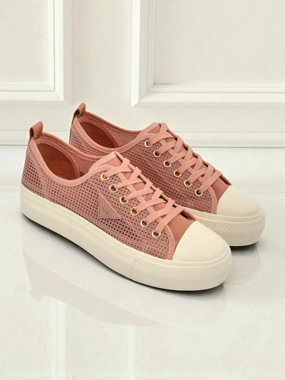 Damen Turnschuhe Afrodyta Rosa – atmungsaktive rosa Stoffschuhe für den Sommer