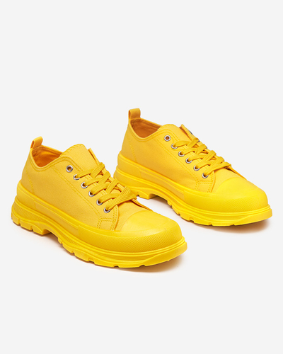 Gelbfarbene Damen-Sportsneaker Ctogi- Footwear