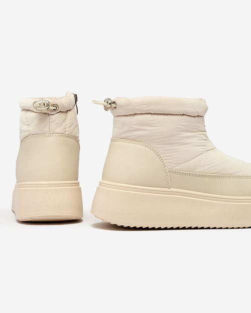 Жіночі снігоступи Royalfashion бежевого кольору Fopinia