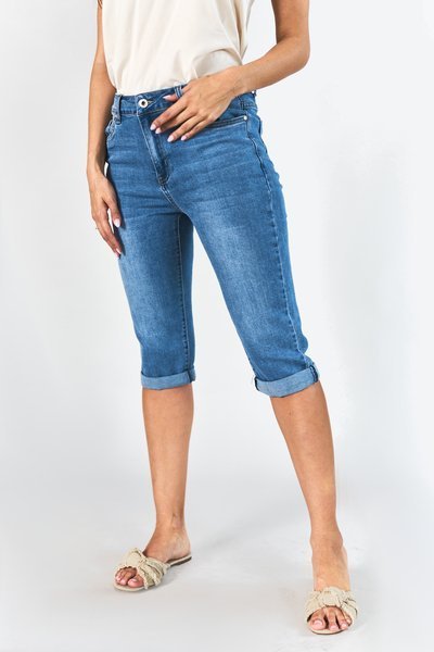 Kurze Jeanshose für Damen - Hose 1