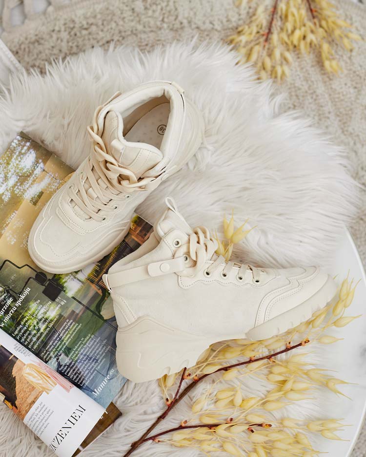 Royalfashion Damen Sportliche High Sneakers Bullaro