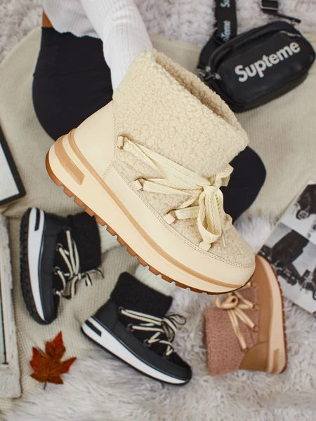 Damen Schneestiefel a'la mit Fell Verruna