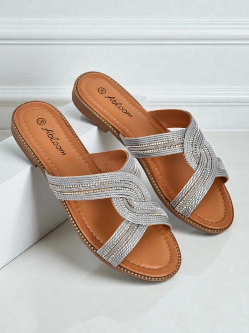 Royalfashion Жіночі шльопанці плетені Woven Breeze