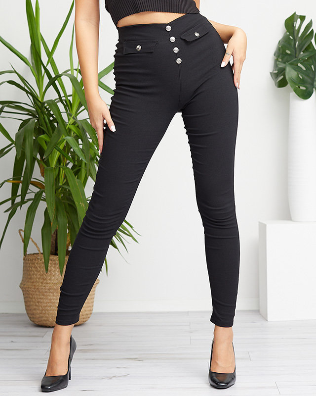 Schwarze Damen-Treggings - Kleidung