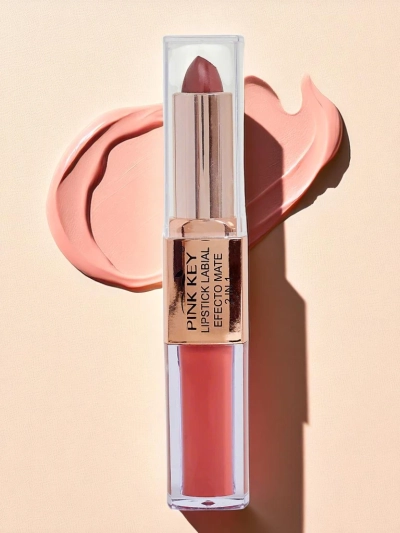 Matter Lippenstift in Stift- und flüssiger Form 2-in-1 Cinnamon Latte