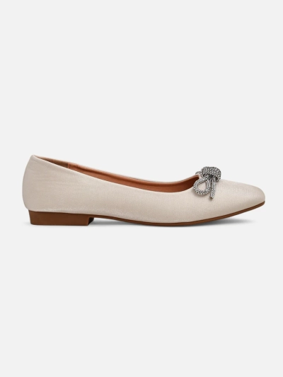 Royalfashion Damen Ballerinas mit Schleife und Glanz Ofenal
