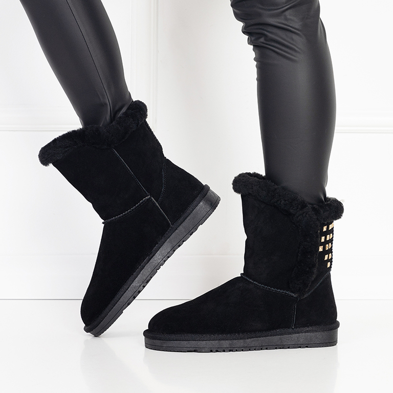 Schwarze Stiefeletten für Damen Lodgi- Footwear