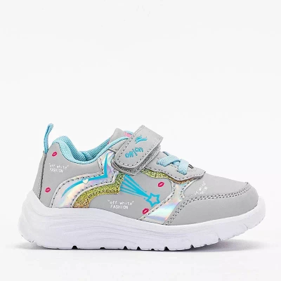 OUTLET Hellgrauer Mädchen-Sneaker mit Jako-Footwear-Print